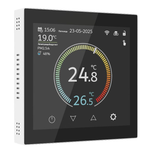 Умный сенсорный терморегулятор с LCD дисплеем белый W1851101