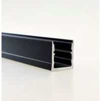 Алюминиевый профиль 4L-1010-SC ЧЁРНЫЙ+ОПАЛ