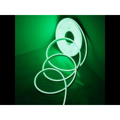 Гибкий светодиодный неон 2835 120LED/m 4.5х13х5000мм 12V IP67 GREEN