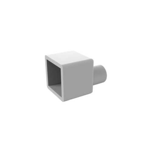 Заглушка  с прямым отверстием для силиконовой оболочки 20*24