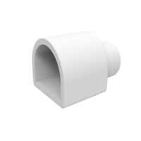 Заглушка с отверстием для силиконовой оболочки 20*20