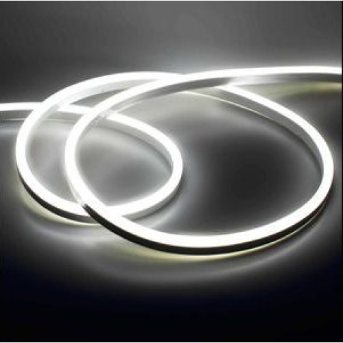 Гибкий светодиодный неон 2835 120LED/m 8x16мм 12V IP65 White односторонний