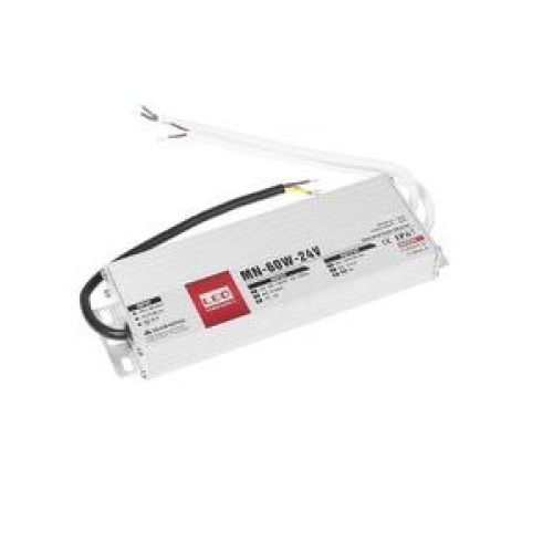Герметичный блок питания 60W 24V IP67 Extra Slim (24V/2.5A/60W) (4LED/IP67 металл/1 год)