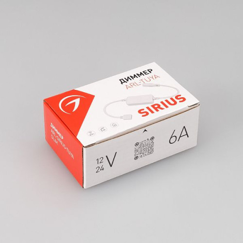 Диммер ARL-SIRIUS-TUYA-MIX-SUF Slim (12-24V, 2x3A, 2.4G) (Arlight, IP20 Пластик, 3 года)