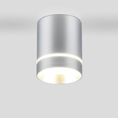 Накладной потолочный  светодиодный светильник DLR021 9W 4200K хром матовый