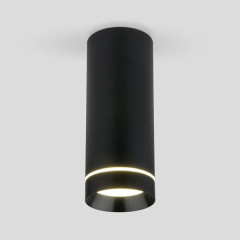 Накладной светодиодный светильник DLR022 12W 4200K черный матовый