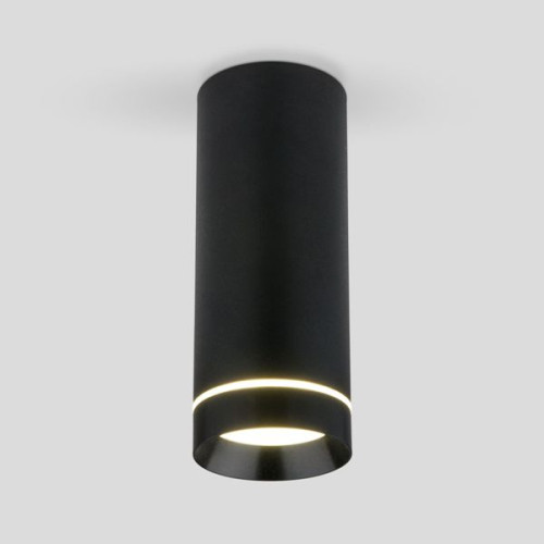 Накладной светодиодный светильник DLR022 12W 4200K черный матовый