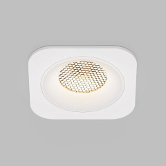 Светильник встраиваемый с антибликовой решеткой Tetro 10W 3000K белый IP44 15276/LED