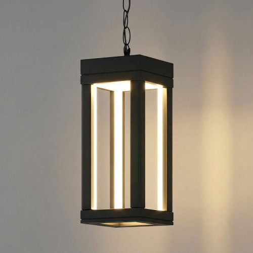 Уличный подвесной светильник Frame 3000K чёрный 1528 TECHNO LED черный