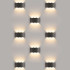 Уличный настенный светодиодный светильник 1551 TECHNO LED TWINKY TRIO черный 1551 TECHNO LED черный