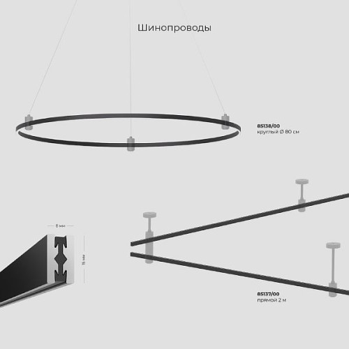 Esthetic Magnetic Трековый светильник 10W 3000K чёрный 85125/01