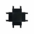 Flat Magnetic Четырёхсторонний соединитель для накладного шинопровода (чёрный) 85003/00