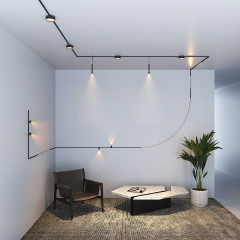 Mini Magnetic Трековый светильник 9W 3000K черный 85159/01