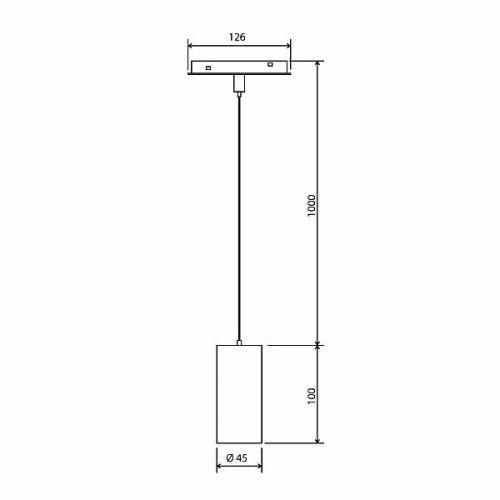 Slim Magnetic Трековый подвесной светодиодный светильник 12W 4200K Amend (чёрный) 85519/01