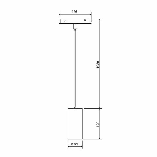 Slim Magnetic Трековый подвесной светодиодный светильник 15W 4200K Amend (чёрный) 85520/01