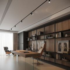 Slim Magnetic Трековый поворотный светильник  R01 6W 4200K черный 85011/01