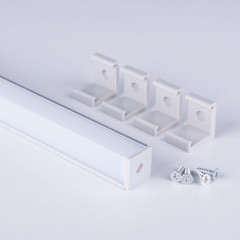 Квадратный угловой алюминиевый профиль для светодиодной ленты LL-2-ALP009