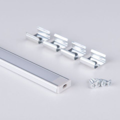 Накладной алюминиевый профиль для светодиодной ленты LL-2-ALP006