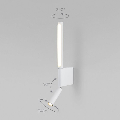 Настенный поворотный светодиодный светильник Sarca LED 3000K 40111/LED белый