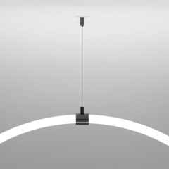 Подвесной трос для круглого гибкого неона Full light черный (2м) FL 2830 черный