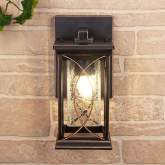 Spica D черное золото Настенный уличный светильник IP33 GL 1026D