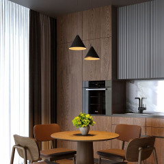 Светильник подвесной светодиодный Conus 13W 3000K черный 50316 LED