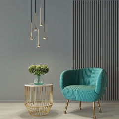 Светильник подвесной светодиодный Hall 5W 4000K латунь 50314 LED