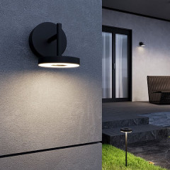 Светильник поворотный садово-парковый светодиодный Verano черный 35185/D черный