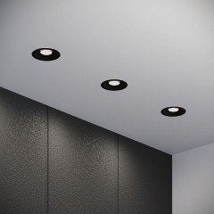 Светильник встраиваемый светодиодный Combi 15W 4000K черный 25068/LED