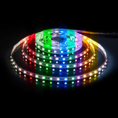 Светодиодная лента Лента светодиодная 24V 24W 60Led 5050 IP20 MIX RGB/холодный белый, 5м