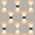 Twinky double серый уличный настенный светодиодный светильник 1555 TECHNO LED