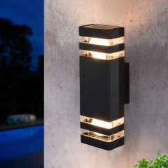 Уличный настенный светильник 1449 TECHNO черный