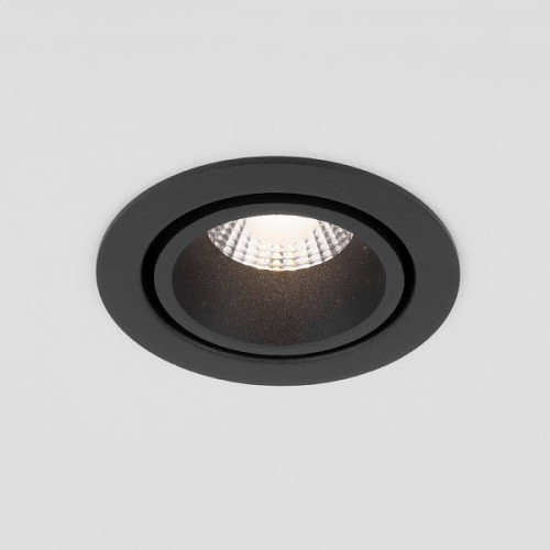 Встраиваемый светодиодный светильник 7W 3000K BK/BK черный/черный 15267/LED