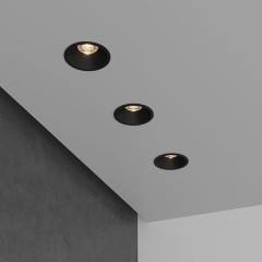 Встраиваемый светодиодный светильник 7W 3000K BK черный 15266/LED