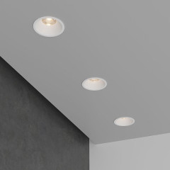 Встраиваемый светодиодный светильник 7W 3000K WH белый 15266/LED