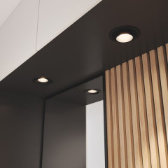 Встраиваемый светодиодный светильник с регулировкой угла освещения 9919 LED 10W 4200K черный