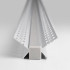 Встраиваемый угловой алюминиевый профиль (внутренний угол) для светодиодной ленты LL-2-ALP014