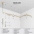 Brass Line Трековый поворотный светильник 10W 3000K латунь 85525/01