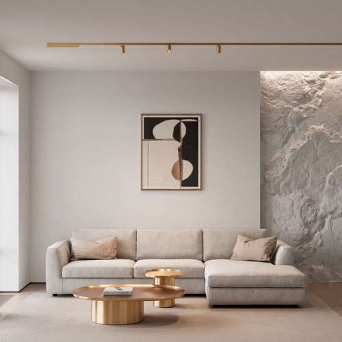 Brass Line Трековый поворотный светильник 10W 3000K латунь 85525/01