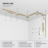 Brass Line Трековый поворотный светильник 10W 3000K латунь 85525/01