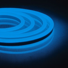 Cветодиодная LED лента Feron LS720 неоновая, 120SMD(2835)/м 9.6Вт/м  50м IP67 220V синий , 29563