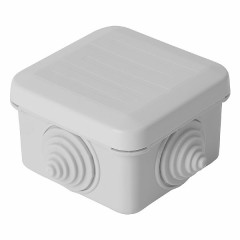 Коробка разветвительная STEKKER EBX10-34-55, 70*70*40мм, 4 ввода, IP55, светло-серая (GE41236) , 39997