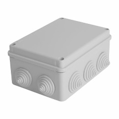 Коробка разветвительная STEKKER EBX20-310-55, 190*140*70мм, 10 вводов, IP55, светло-серая (GE41244) , 40000
