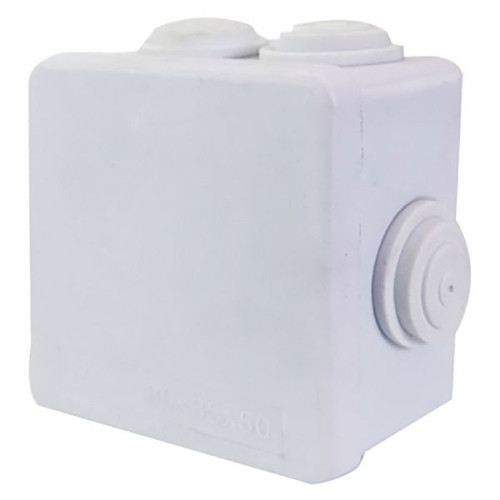 Коробка разветвительная STEKKER EBX30-01-65, 85*85*50 мм, 7 мембранных вводов, IP65, светло-серая , 39553