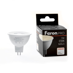 Лампа светодиодная Feron.PRO LB-1607 G5.3 7W 2700K , 38179