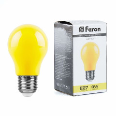 Лампа светодиодная Feron LB-375 E27 3W желтый , 25921