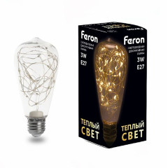 Лампа светодиодная Feron LB-380 E27 3W 2700K , 41674