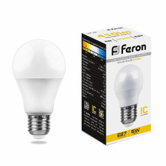 Лампа светодиодная Feron LB-38 Шарик E27 5W 2700K , 25404