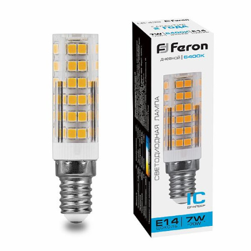 Лампа светодиодная Feron LB-433 E14 7W 6400K , 25986