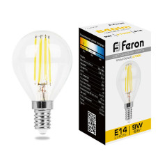 Лампа светодиодная Feron LB-509 Шарик E14 9W 2700K , 38001